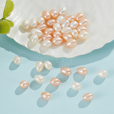  40Pcs 2 Colors Natural Cultured Freshwater Pearl Beads PEAR-NB0001-92A-1