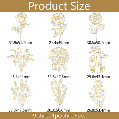 Nickel Decoration Stickers DIY-WH0450-164-1