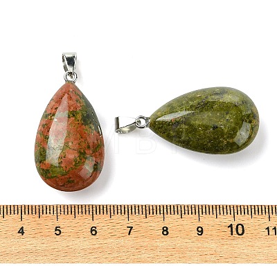 Natural Unakite Pendants GG-K002-09I-1