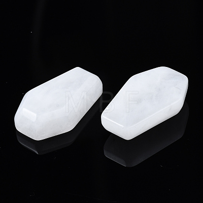 Natural White Jade Cabochons G-N336-001F-1