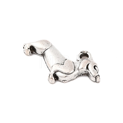 Tibetan Style Alloy Puppy Pendants X-TIBEP-20414-AS-NR-1