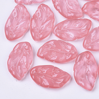 Transparent Spray Painted Glass Pendants X1-GLAA-T013-02-C04-1