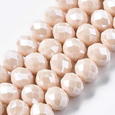 Electroplate Glass Beads Strands X-EGLA-A034-P2mm-A17-1