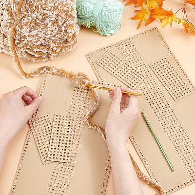 DIY PU Imitation Leather Bag Knitting Set for Purse Making PURS-WH0005-01D-1