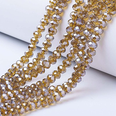 Electroplate Glass Beads Strands EGLA-A034-T3mm-A12-1