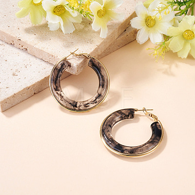 1 Pair 304 Stainless Steel Hoop Earrings EJEW-TA0001-89B-1