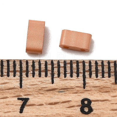 2-Hole Baking Paint Glass Seed Beads SEED-S023-17B-45-1
