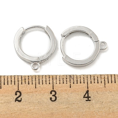 Brass Hoop Earrings EJEW-L211-012C-P-1