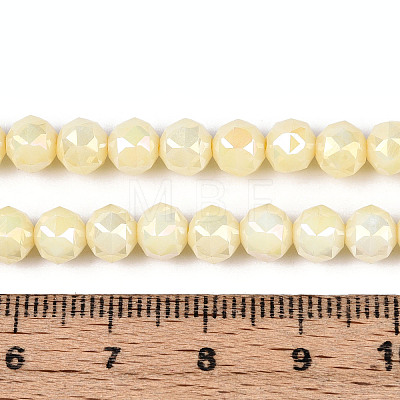 Anti-Tarnish Electroplate Glass Beads Strands X-GLAA-N010-6mm-01-1