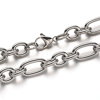 304 Stainless Steel Chain Jewelry Sets SJEW-L401-04P-1