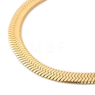 Ion Plating(IP) 304 Stainless Steel Herringbone Chain Bracelet for Men Women BJEW-Q998-02G-1