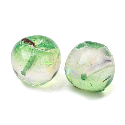 Electroplate Transparent Resin Imitation Food Beads RE-CBABCB4-02A-1