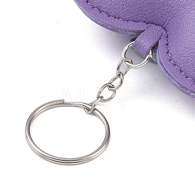 PU Leather Keychain AJEW-L032-01A-1