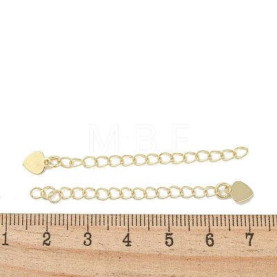 Rack Plating Brass Chain Extender FIND-T071-16G-01-1