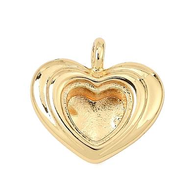 Brass Pendant Cabochon Settings KK-CBA968C-03G-06-1