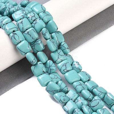 Synthetic Turquoise Beads Strands G-M435-A15-01-1