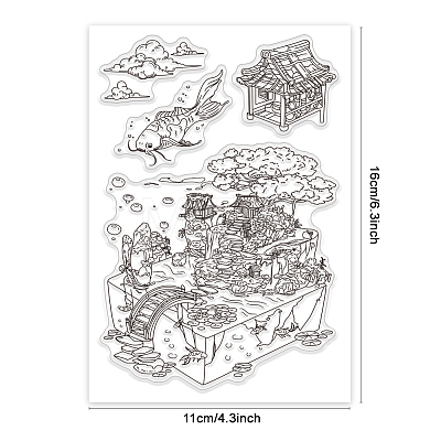 Custom Summer Theme PVC Plastic Clear Stamps DIY-WH0631-0111-1