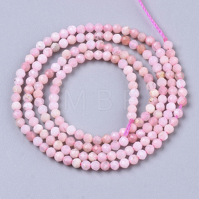 Natural Pink Opal Beads Strands G-R462-018A-A-1