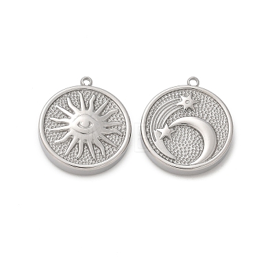 304 Stainless Steel Pendants STAS-L022-498P-1