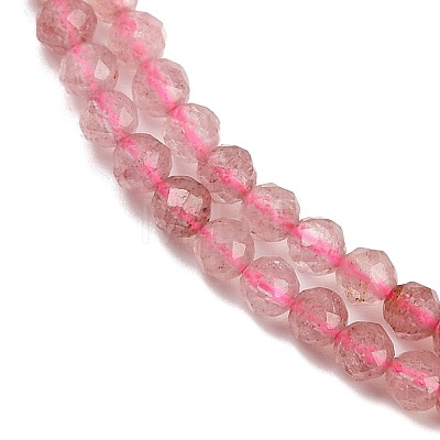 Natural Strawberry Quartz Beads Strands G-E411-09A-3mm-1