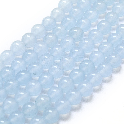 Natural Malaysia Jade Beads Strands G-L645-C01-6mm-01-1