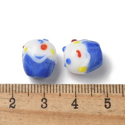 Handmade Lampwork Bumpy Beads LAMP-M022-01D-1