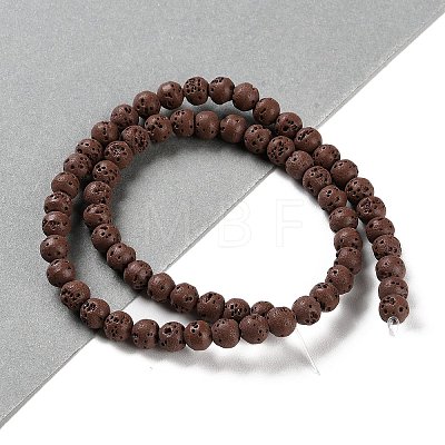 Synthetic Lava Rock Dyed Beads Strands G-H311-08A-02-1