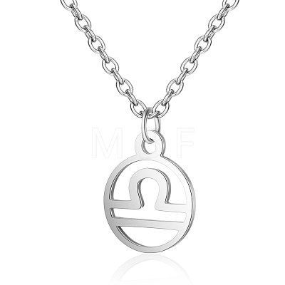 Non-Tarnish 201 Stainless Steel Pendants Necklaces NJEW-S063-TN505-7-1