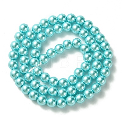 Eco-Friendly Grade A Glass Pearl Beads HY-J002-6mm-HX008-1