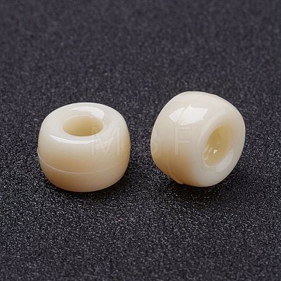 Opaque Acrylic European Beads X-PL338-70-1