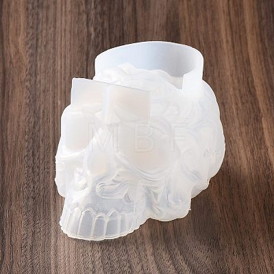 Silicone Halloween Skull Candle Holder Molds DIY-A040-01-1