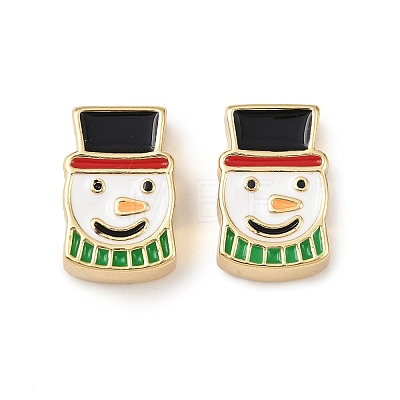 Brass Enamel Beads KK-L255-16G-03-1