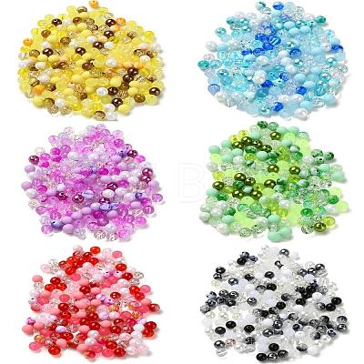 300Pcs 10 Styles Mixed Styles Acrylic Beads MACR-YW0002-99A-1