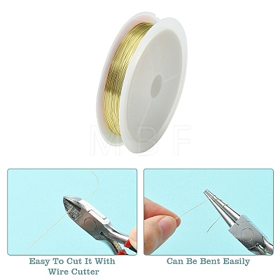 Copper Jewelry Wire CWIR-CW0.3mm-28-1