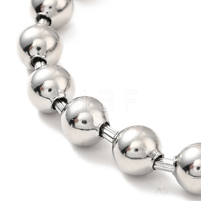 Tarnish Resistant 304 Stainless Steel Ball Chain Necklace & Bracelet Set STAS-D181-02P-01B-1