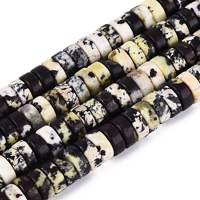 Natural Yellow Turquoise(Jasper) Beads Strands G-N367-03A-07-1