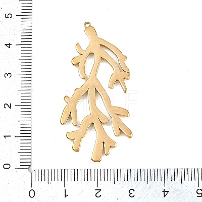 Hollow 304 Stainless Steel Pendants STAS-Z194-03G-03-1