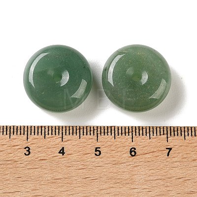 Natural Green Aventurine Chinese Safety Buckle Pendants G-B192-02C-1