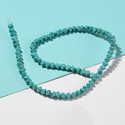 Dyed Synthetic Turquoise Beads Strands G-G075-C02-02-1