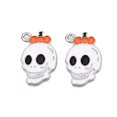 Halloween Theme Alloy Enamel Pendants ENAM-T020-08B-1