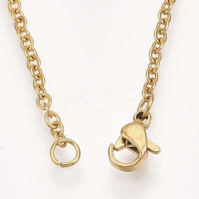 201 Stainless Steel Puppy Pendant Necklaces NJEW-T009-JN041-2-40-1