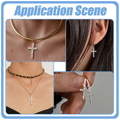 42Pcs 14 Styles Alloy Rhinestone Pendants FIND-ME0003-65-1