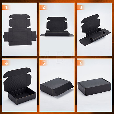 Foldable Cardboard Mailer Boxes CON-WH0098-07-1