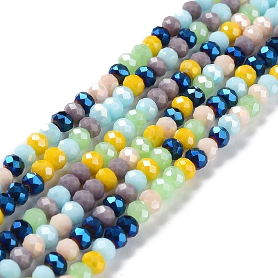 Glass Beads Strands EGLA-A034-M6mm-32-1