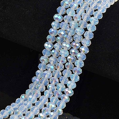 Electroplate Glass Beads Strands EGLA-A044-J1mm-L06-1