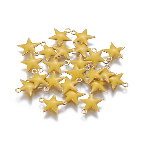 Brass Enamel Charms KK-F799-05A-1