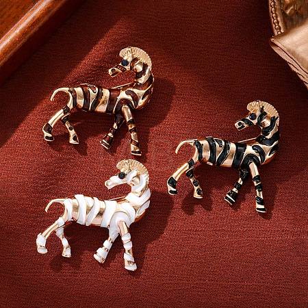 Horse Enamel Pins JEWB-H036-03KCG-1