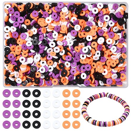 1880Pcs 4 Colors Handmade Polymer Clay Beads CLAY-YW0002-01B-1