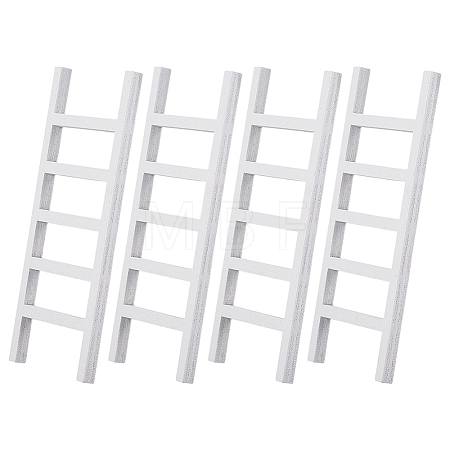 Wooden Ladder Miniature Ornaments LS-AJEW-WH0270-937-1