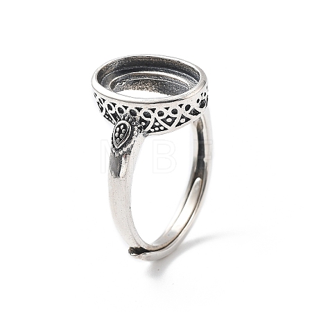 925 Sterling Silver Adjustable Ring Components STER-C011-10AS-1